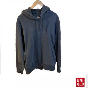Uniqlo Men's Charcoal Hoodie